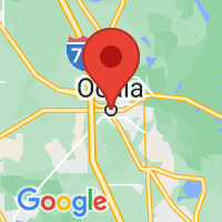 Map of Ocala, FL US
